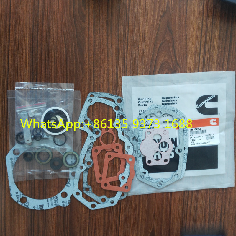 Genuine Cummins NTA855 N14 diesel engine part Fuel Pump Gasket Set 3010242 3004122