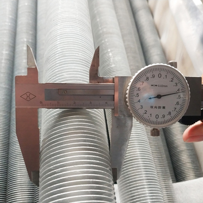 DELLOK 0.5mm Tube Wall Thickness Extruded Fin Tube for Powder Coating/ Galvanizing