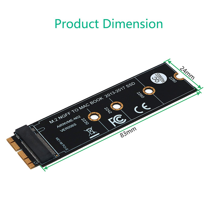 3mil Electronics Computers Accessories M.2 NVME SSD Convert Adapter Card FCC