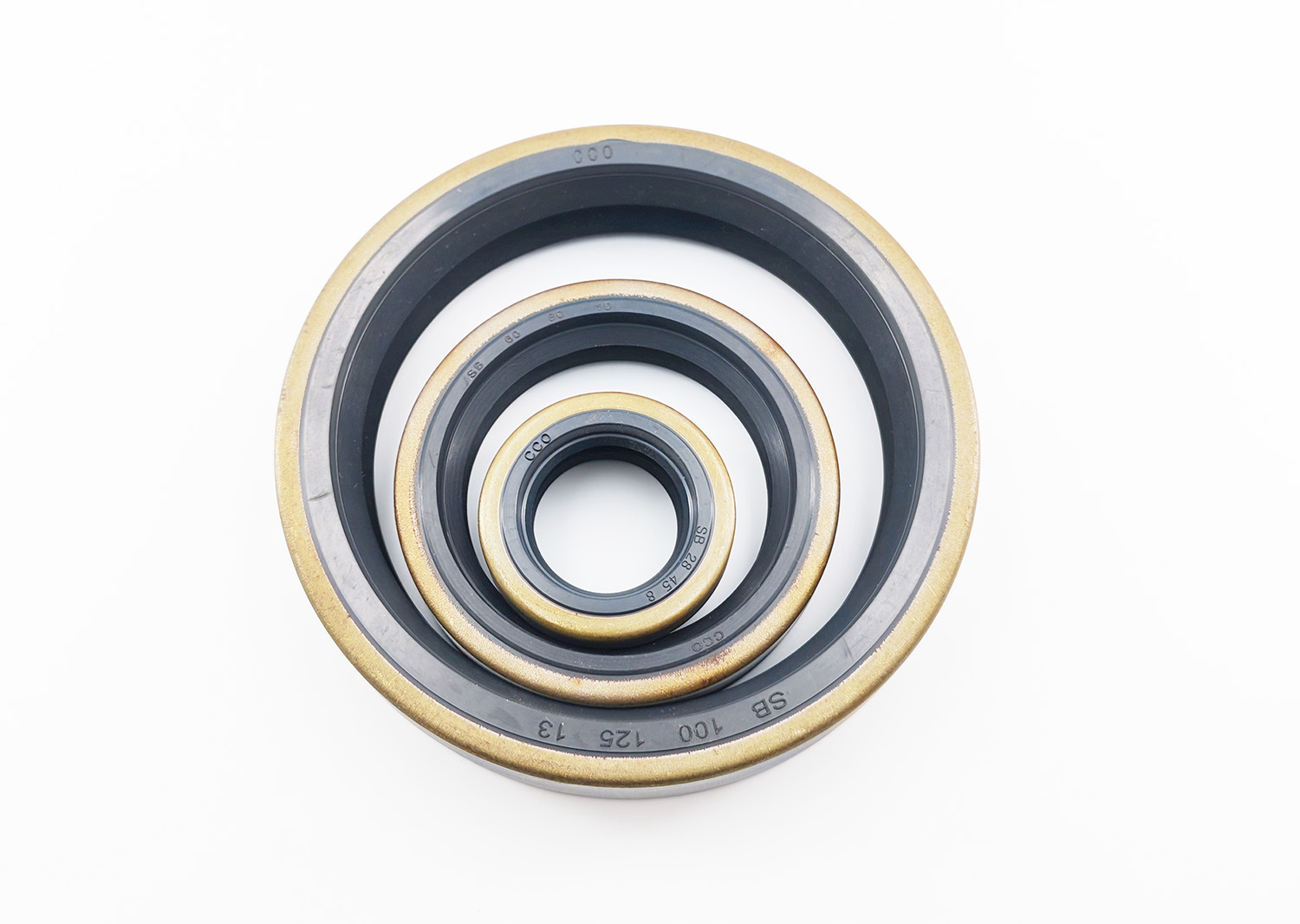 Wear Resistant SB Type Black Rubber NBR Oil Seals With Spring Fits Crankshaft