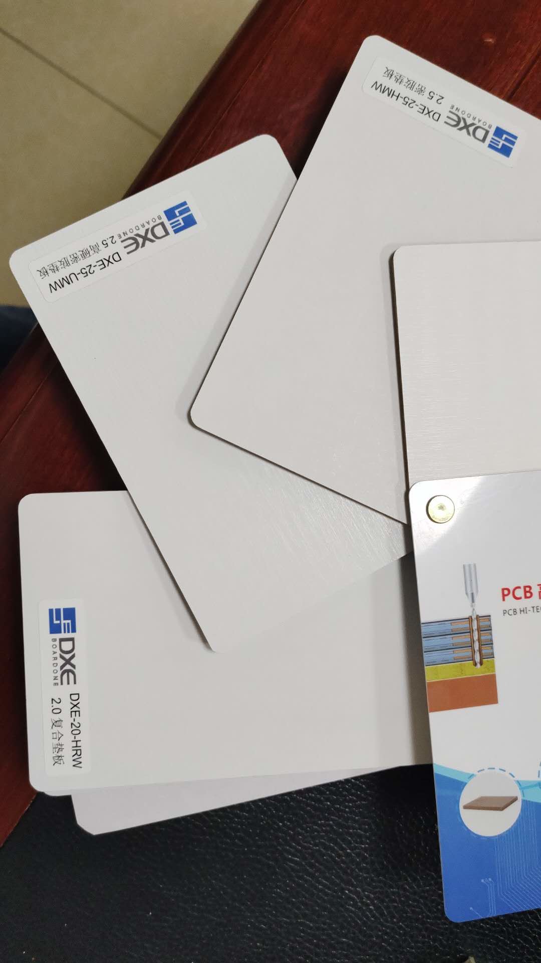 Melamine Coating Grey White PCB Drilling Backup Board 1.5mm