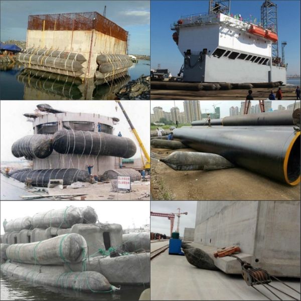 ISO14409 Natural Rubber Marine Salvage Airbags Customized Size 6