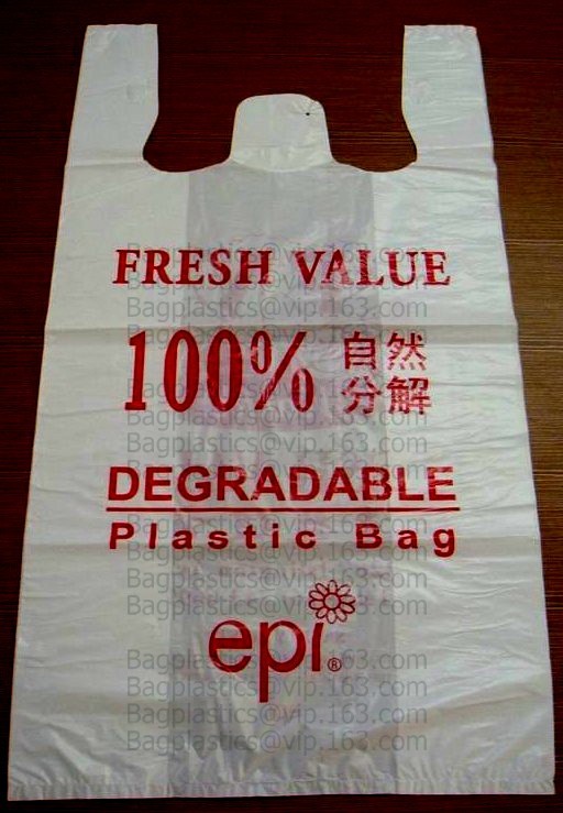Large Plastic Grocery T-Shirt Bags - Plain White,Thank You Grocery Shopping Bags Biodegradable Reusable Recyclable Pack