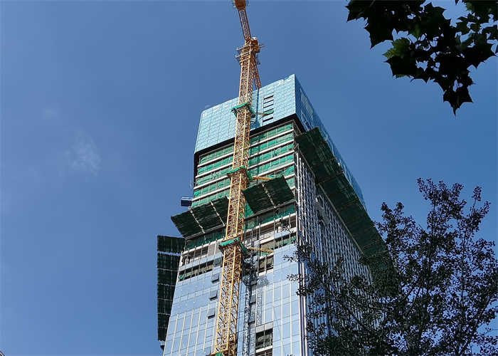 Round Hole Perforated High Rise Safety Screens Scaffolding System Lightweight