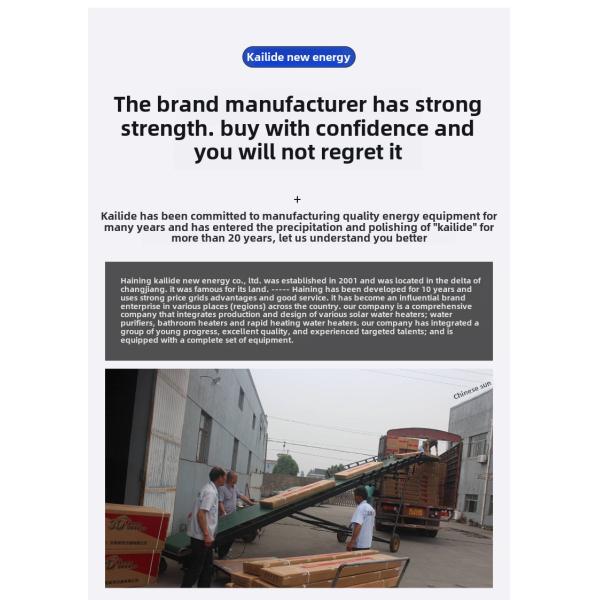 All Stainless Steel Vacuum Tube Solar Water Heater Electric Freestanding for Household Use Manufactured for Bath Solar Water