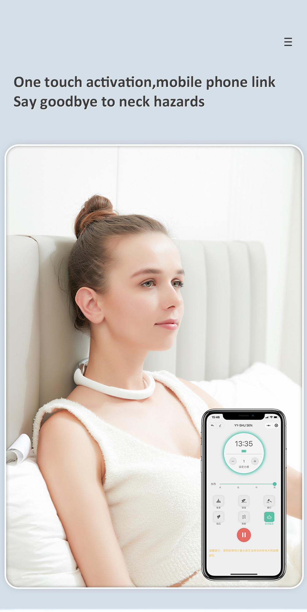 OEM Electric Neck Back Shoulder Warmer Relax Massage Relieve Neck Pain TENS Shiatsu Deep Kneading Mini Neck Massager