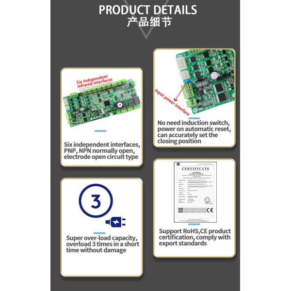 Control Board Integrated Driver and Controller Function for Tripod Turnstile Gates