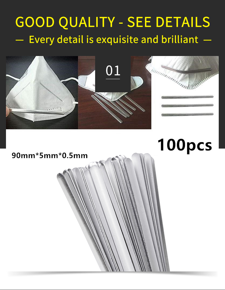 hot sale metal nose bridge bar for face protective factory direct sale custom Aluminum nose bridge