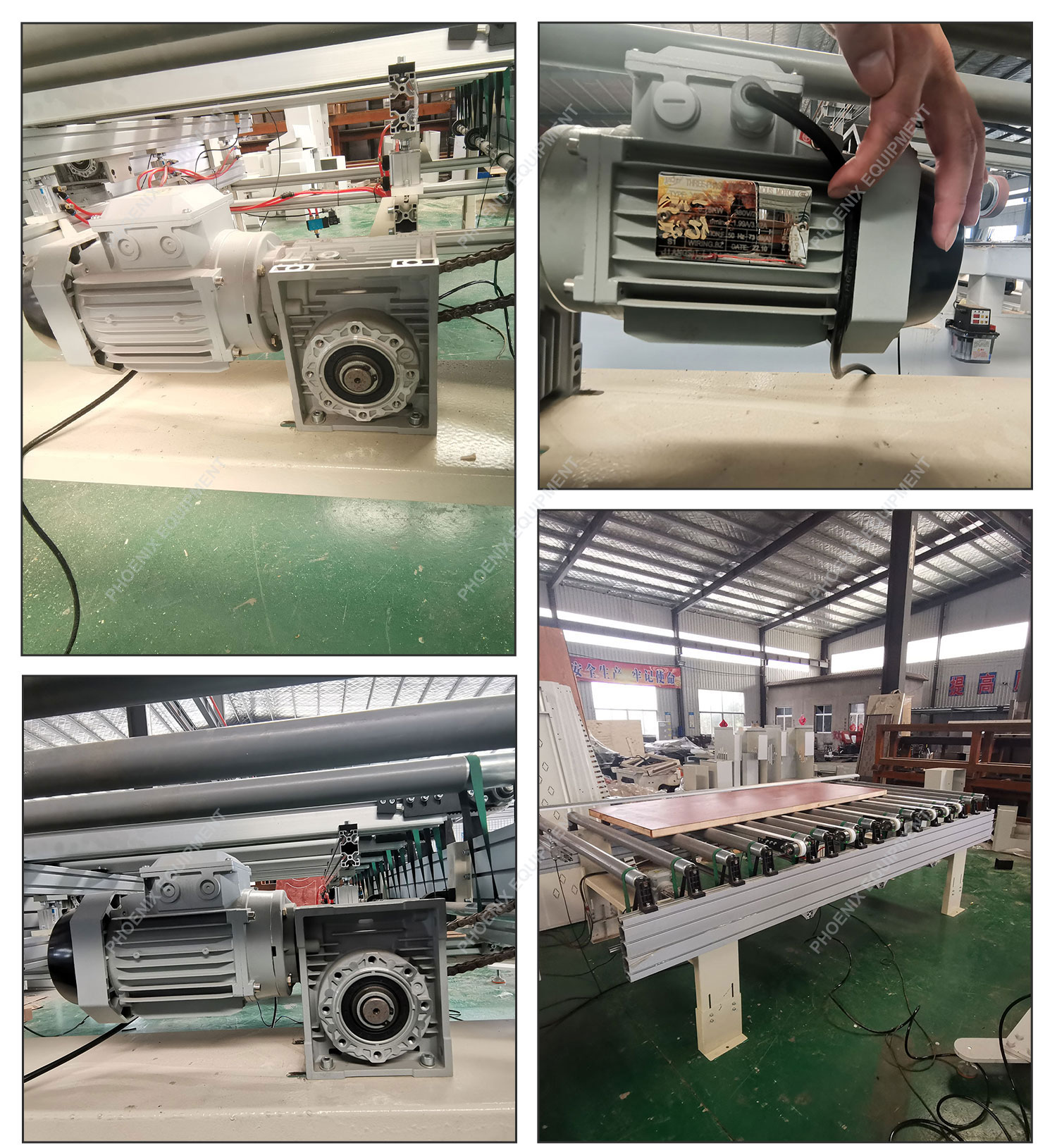 Multi Roller Conveyor for Wooden Door Assembly Line Easy to Operate Length 3000mm