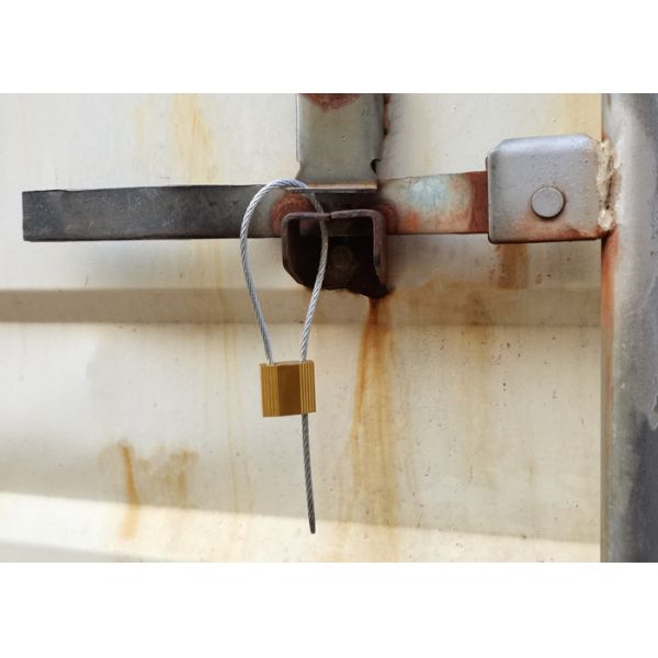 Blue Aluminium Alloy Cable Security Seals For High Security Trailer Door