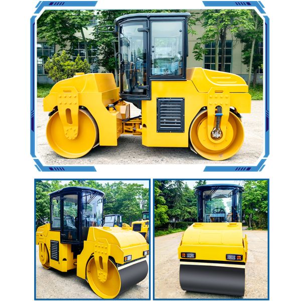 6ton 7ton 8ton Road Roller Diesel Vibratory Double Drum Road Roller Compactor Asphalt Rollers