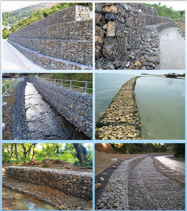 3×3×6ft 2 Twisted Steel Gabion Mesh Basket Slope Bank Protective