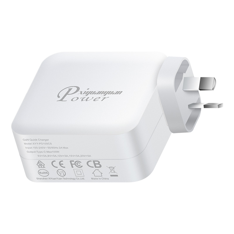100W GaN USB-C PD Fast Charger with QC4.0 for Phones and Laptops
