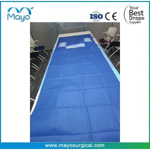 Quality CathLab Use Surgical Angiography Drape With 4 Hole for sale