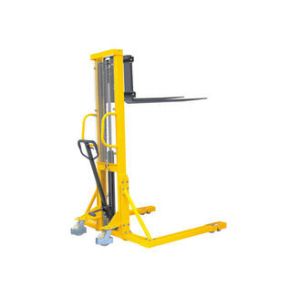 Adjustable Manual Hydraulic Pallet Stacker , Straddle Stacker Forklift High