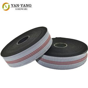 customized rubber upholstery elastic band polypropylene furniture webbing strap