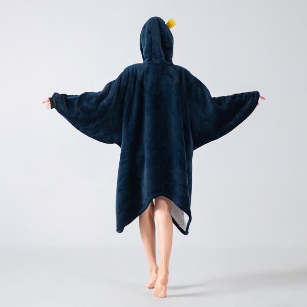 Pentagram Flannel Hoodie Blanket Colorful Cape Air Conditioning Custom Print Oodie