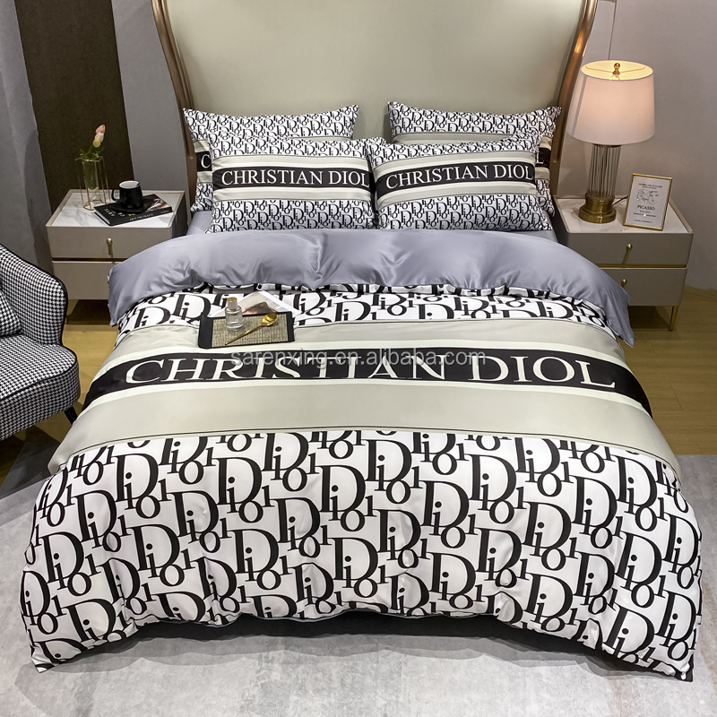 100% Polyester Pillowcase Duvet Cover Sets Luxury Bedding Set for Adult Home Bed Cover
