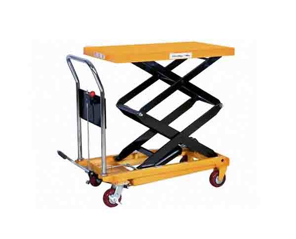 Transport Trolley JTEL-350B/JTEL-500B Hydraulic Electric Scissor Lift Table with Protection Bracket and Overload Protection