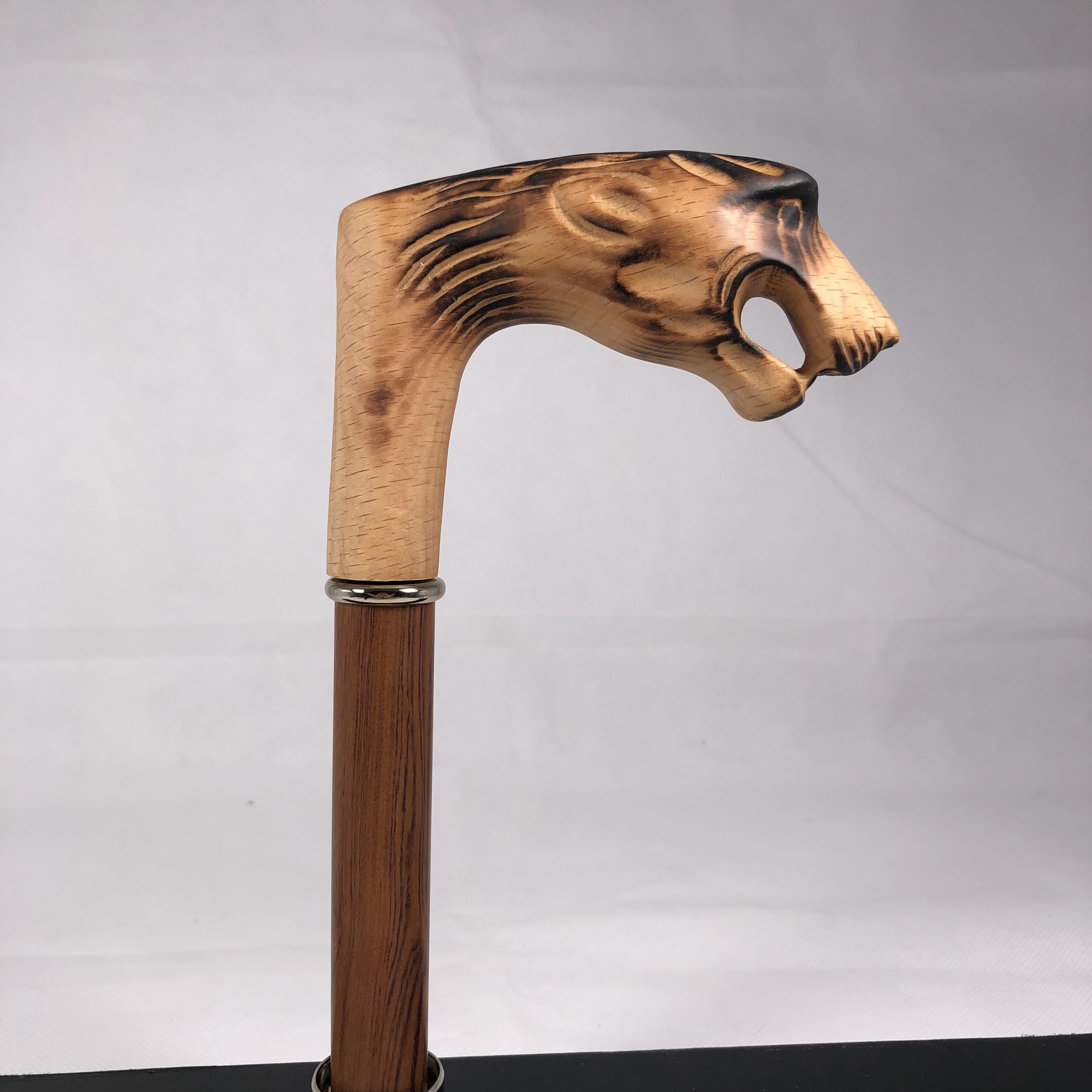 wooden amnial shape umbrella handle