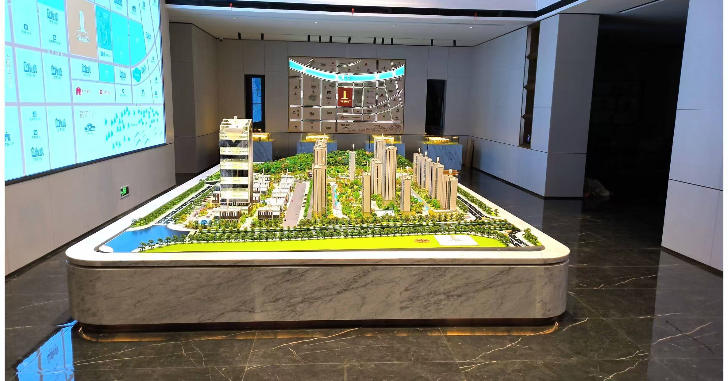 Modern 1:100 Architectural Model Real Estate Scale Model Building