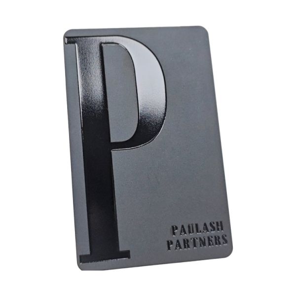 Black Custom Metal Card Aluminum Information Business Card Lightweight