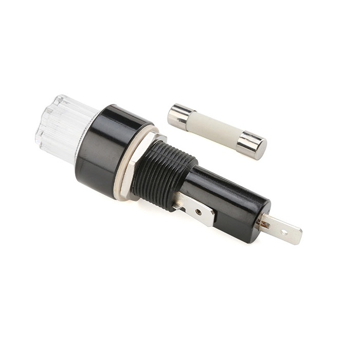 6.35 X 30mm Waterproof LED Indicator Fuse Holder 20A R3-63B Golf Cart Fuse Holder With LED Light
