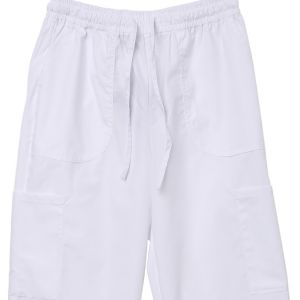 Elastic Waist Draw String White Chef Pants