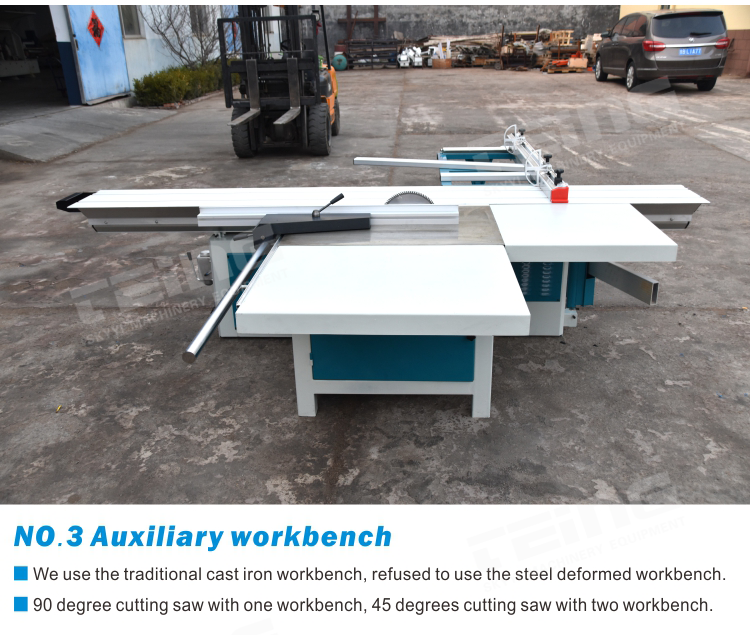 Woodworking Precision Sliding Table Saw with Scoring Blade 20mm Spindle Diameter