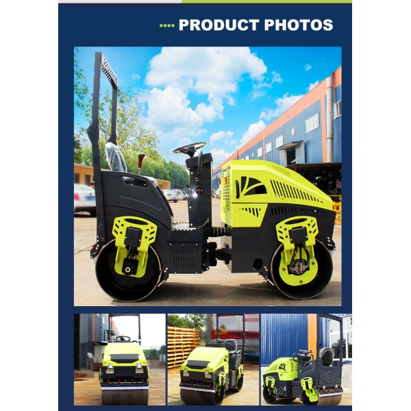 1ton 2 Ton 3 Ton Road Roller Vibratory Rolller Machine Asphalt Ride on Mini Compactor Road Roller