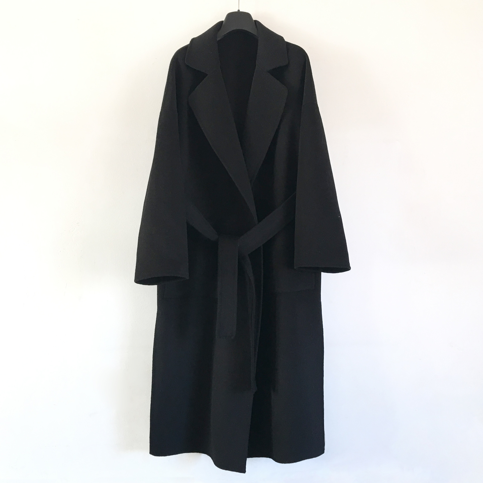 Mid-Length Slim Woolen Coat for Women End Cashmere Coat Standard Thickness Support