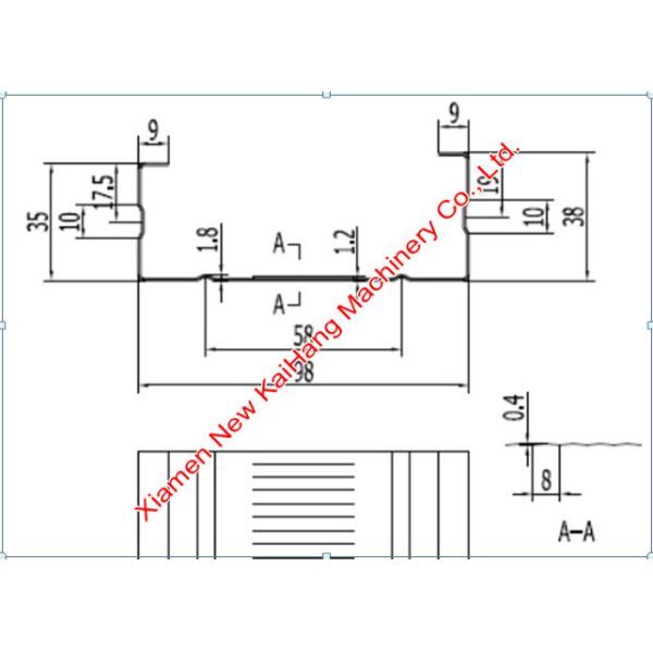 Strut Channel Roll Forming Machine , Metal Stud Furring Channel Roll Forming Machine