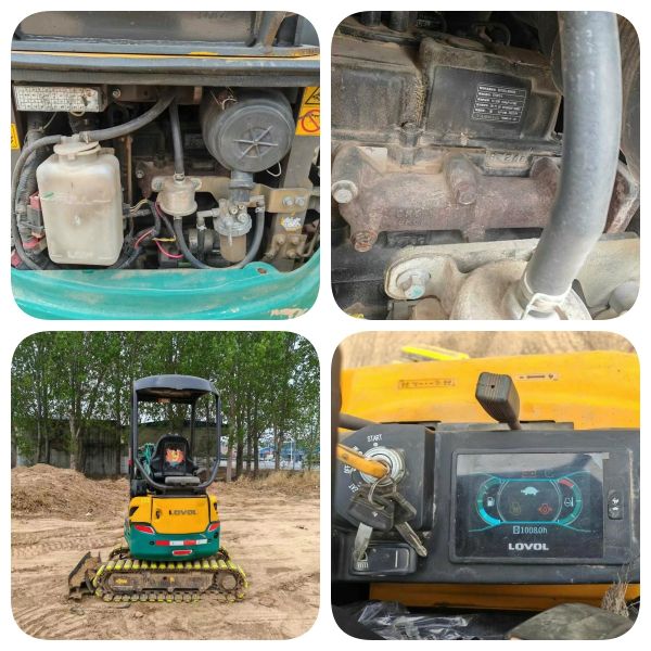 Used Lovol 18 Mini Excavator For Sale Compact Excavator Second Hand Digging Machine
