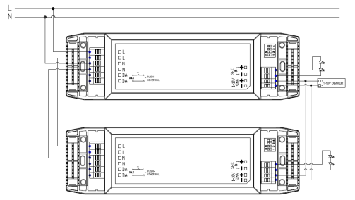 Three in one DALI2 PUSH 1-10V Dim LED driver 60W with 5 years warranty