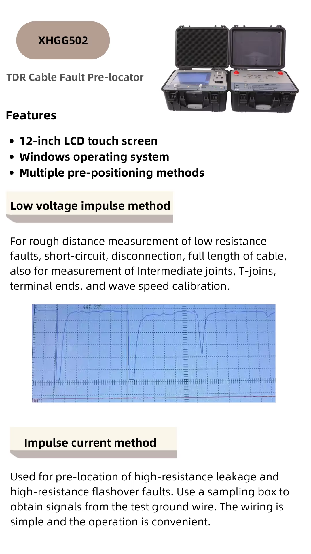 Portable Cable Fault Location System for Direction and Depth Detection