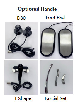 4 pieces EMS Shockwave Therapy Machine Treatment Electromagnetic Muscle Stimulation Tecar