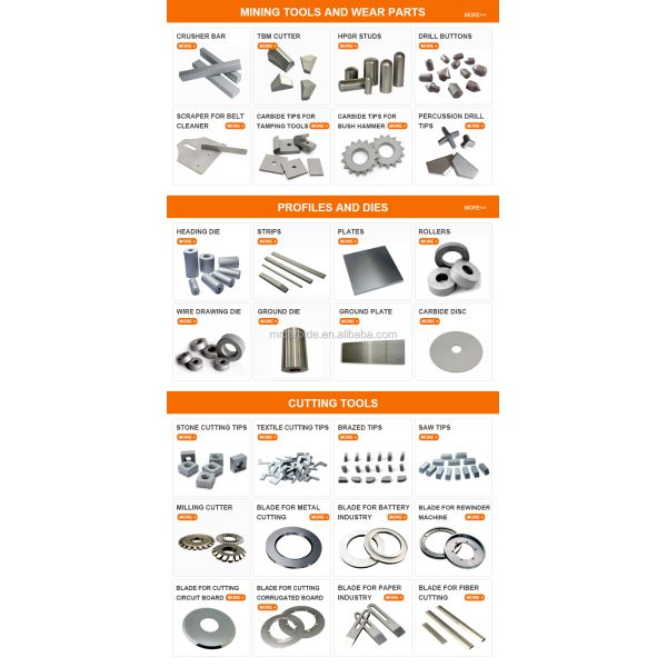 High-Performance YG11C YG15 YG15C Tungsten Carbide Edge Block for HPGR Iron Ore Processing