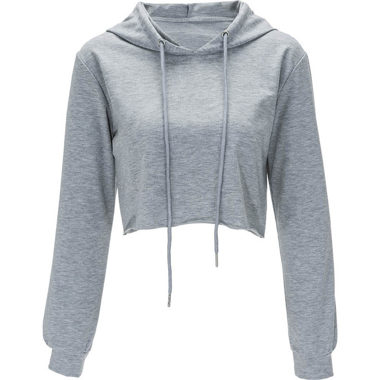 Women's Sexy Long Sleeve Hoodie with Openwork Design Casual Style in Multiple Colors