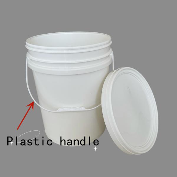 20L Round Plastic Container With Handle For Paint Snack PP Material Square