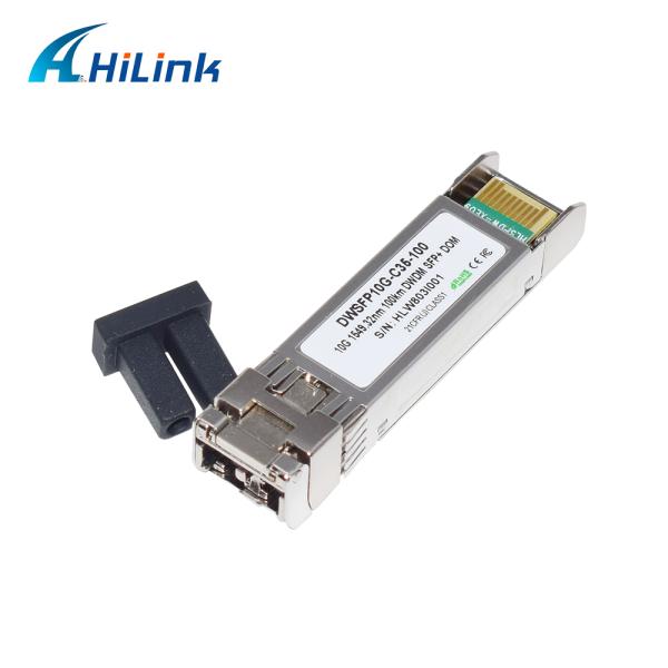 Duplex LC SMF Transceiver Module 10G DWDM SFP+ C17-C61 100km DOM For Transmission