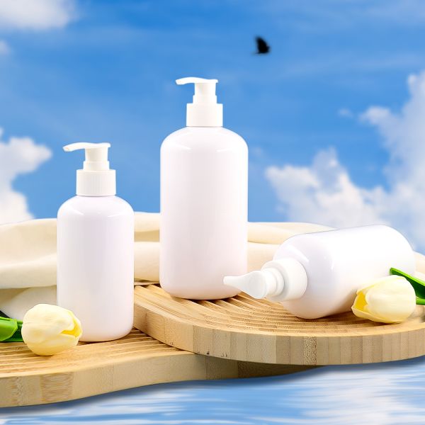PET shampoo bottle packaging design and appearance