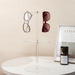 Elegant 2 Layers Sunglasses Display Stand Rack 360 Degree Rotating Glasses