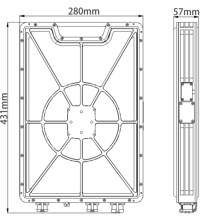 1.5km moving target detection ground monitoring radar is easy to operate