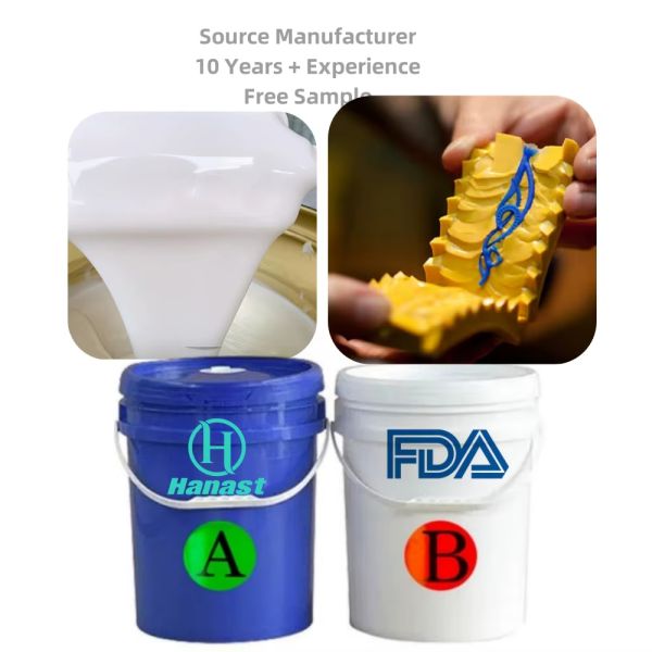 Food-Grade Addition Cure Silicone Moulding Rubber For Wall Tile Mold And Food Molds Making