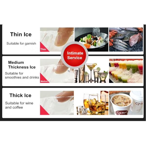 Split Type Cube Ice Making Machine Constant Voltage Device R404A Refrigerant