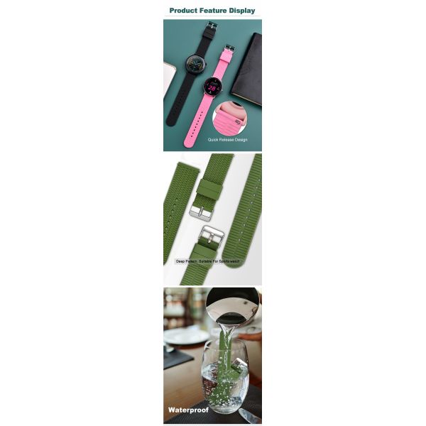 Tire-tread Silicone Watch Strap · 18mm~24mm | Logo Customization Available - Made In China By SHX