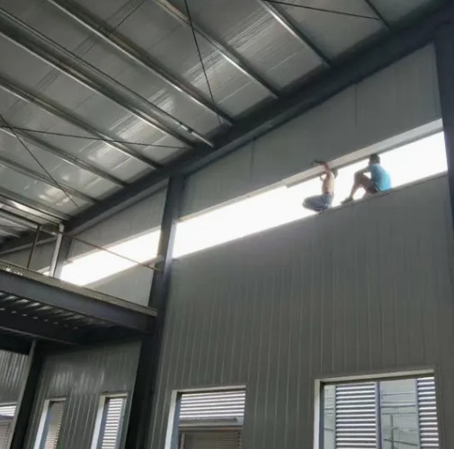 Custom Size Light Gauge Steel Buildings Retail Space Fast Construction