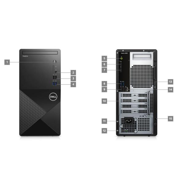 Intel Core i7 12th Gen Vostro 3910 Desktop Computer 16GB 512 SSD Business Work Combo