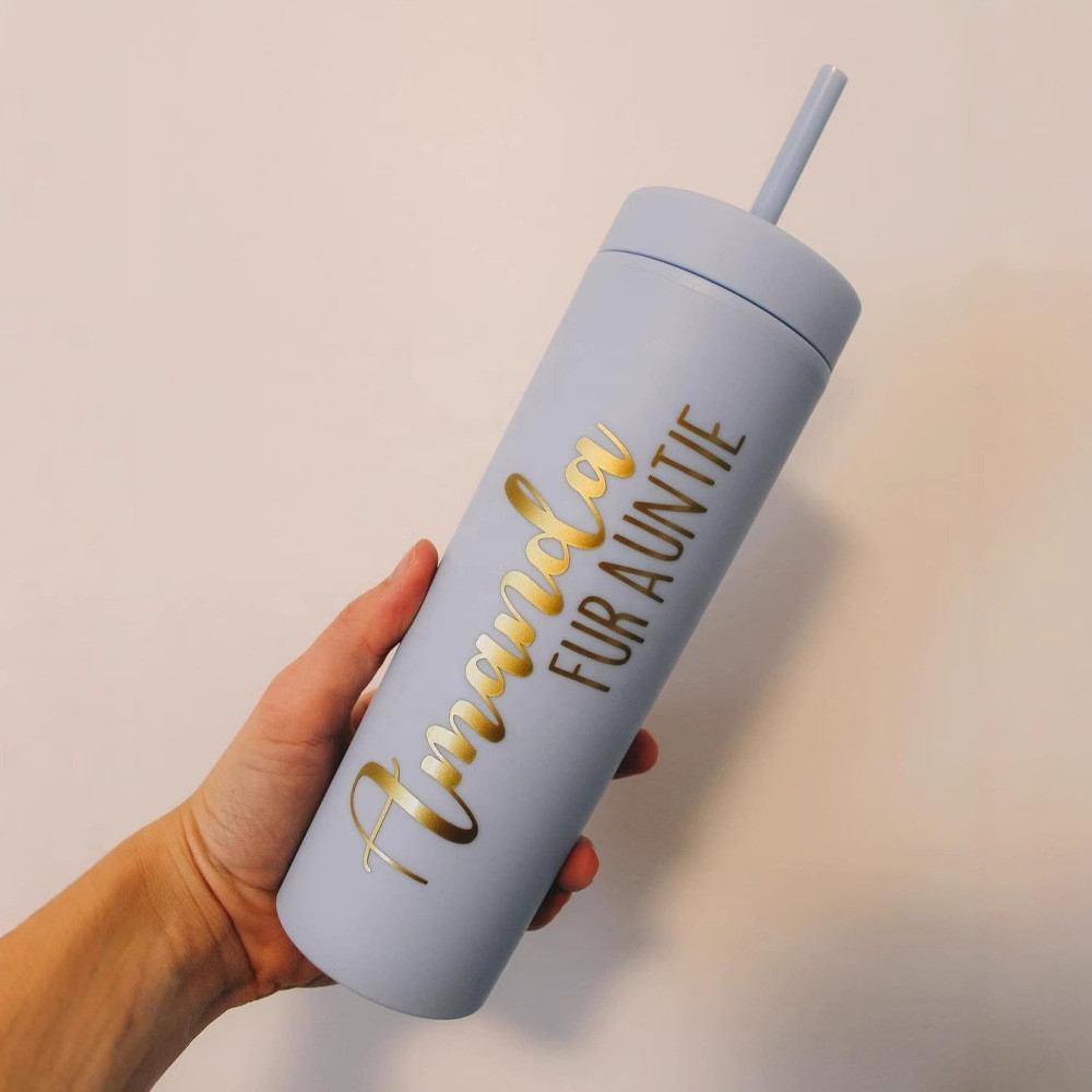 Skinny Tumbler With Lids And Straws 16Oz Matte Deep Red Bulk Reusable Pastel Acrylic Double Wall Plastic Tumbler For Cold Hot Drinks Coffee DIY