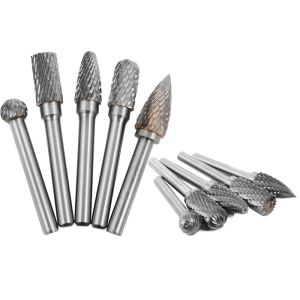 Type A1225 Tungsten Carbide Rotary File For Burr Polishing Single / Double Cut